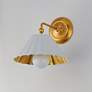 4_Maxim Primrose 11" High Gold Leaf Wall Sconce more views