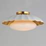 2_Maxim Primrose 16" Wide Matte White and Gold Ceiling Light more views