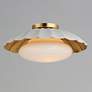 6_Maxim Primrose 16" Wide Matte White and Gold Ceiling Light more views