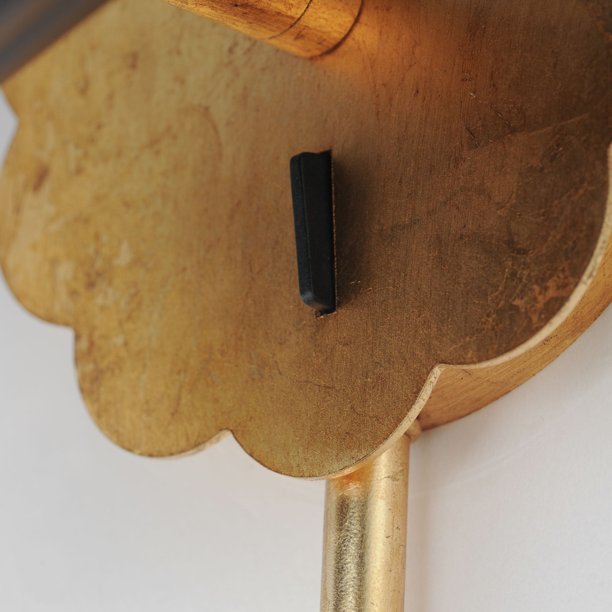Image 7 Maxim Primrose 30 3/4" High Black/Gold Leaf 1-Light Wall Sconce more views