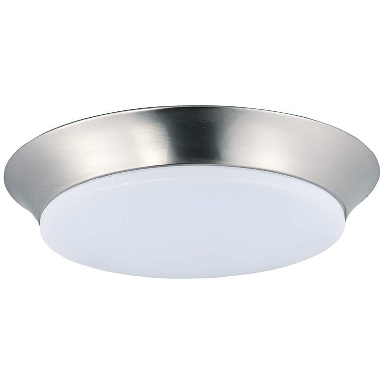 Image 1 Maxim Profile 11 3/4 inchW Satin Nickel LED Ceiling Light