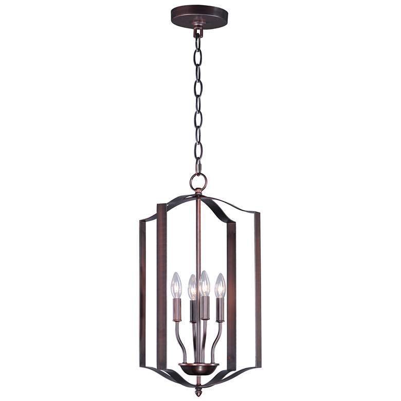 Image 1 Maxim Provident 15 inch Wide 4-Light Oil Rubbed Bronze Pendant Light