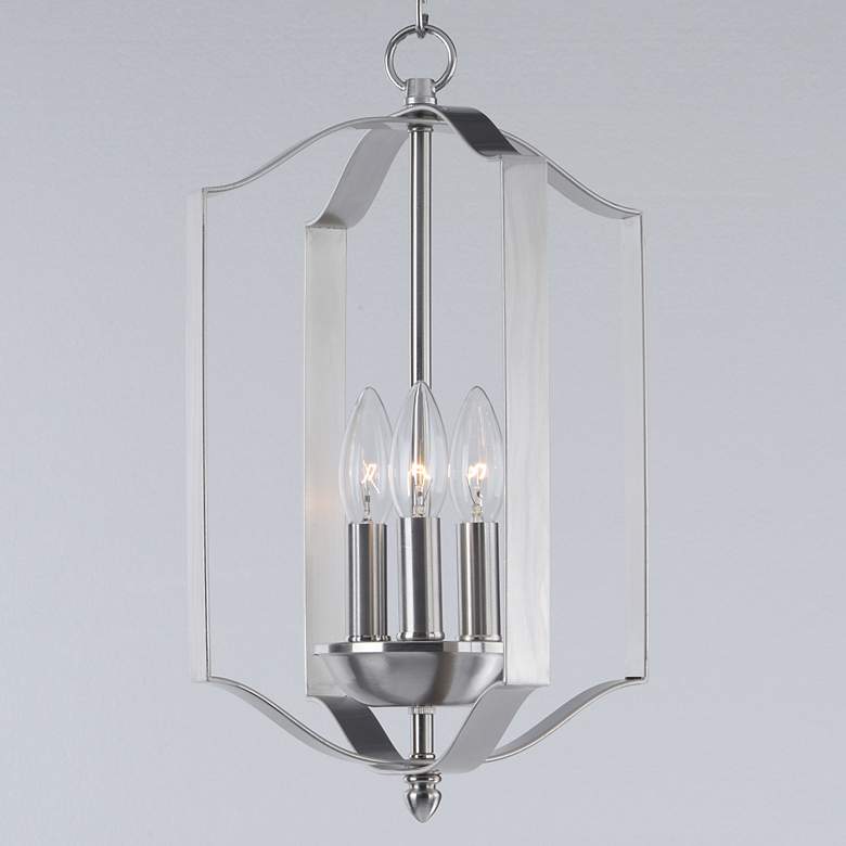 Image 2 Maxim Provident 3-Light 10" Wide Satin Nickel Pendant Light more views