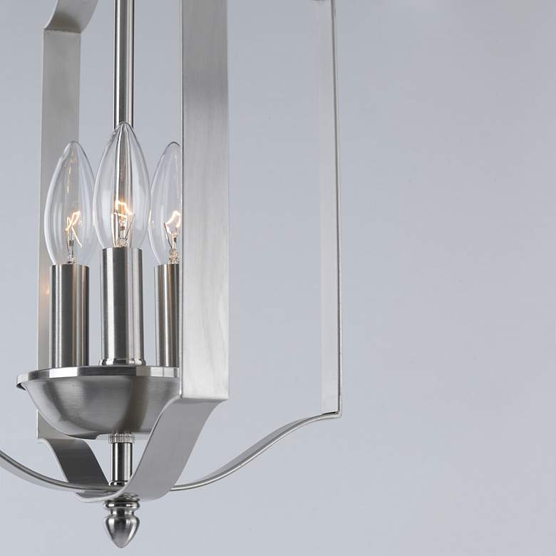 Image 4 Maxim Provident 3-Light 10" Wide Satin Nickel Pendant Light more views