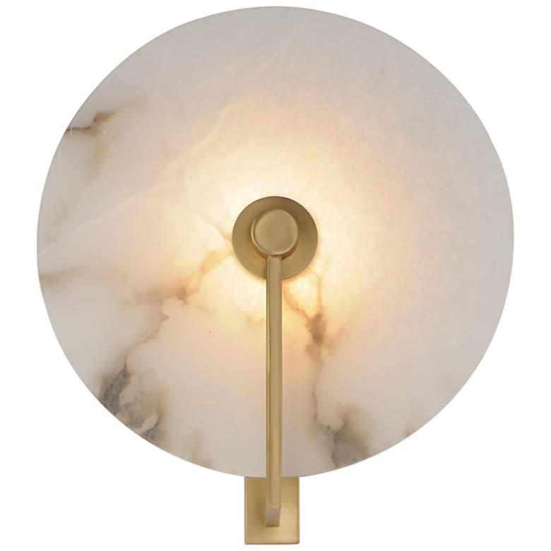 Image 1 Maxim Quarry 11" High Natural Aged Brass LED Wall Sconce