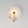 3_Maxim Quarry 11" High Natural Aged Brass LED Wall Sconce more views