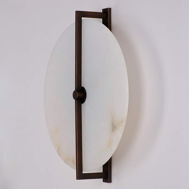 Image 2 Maxim Quarry 12 1/4" High Dark Bronze LED Wall Sconce more views