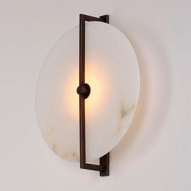 Image 4 Maxim Quarry 12 1/4" High Dark Bronze LED Wall Sconce more views
