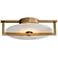 Maxim Quarry 12 1/4" WideNatural Aged Brass LED Wall Sconce/Flush Moun