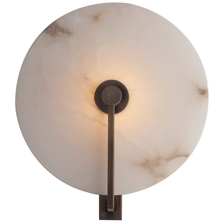 Image 1 Maxim Quarry 9 3/4" High Dark Bronze LED Wall Sconce
