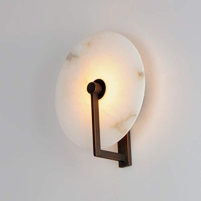 Image 6 Maxim Quarry 9 3/4" High Dark Bronze LED Wall Sconce more views