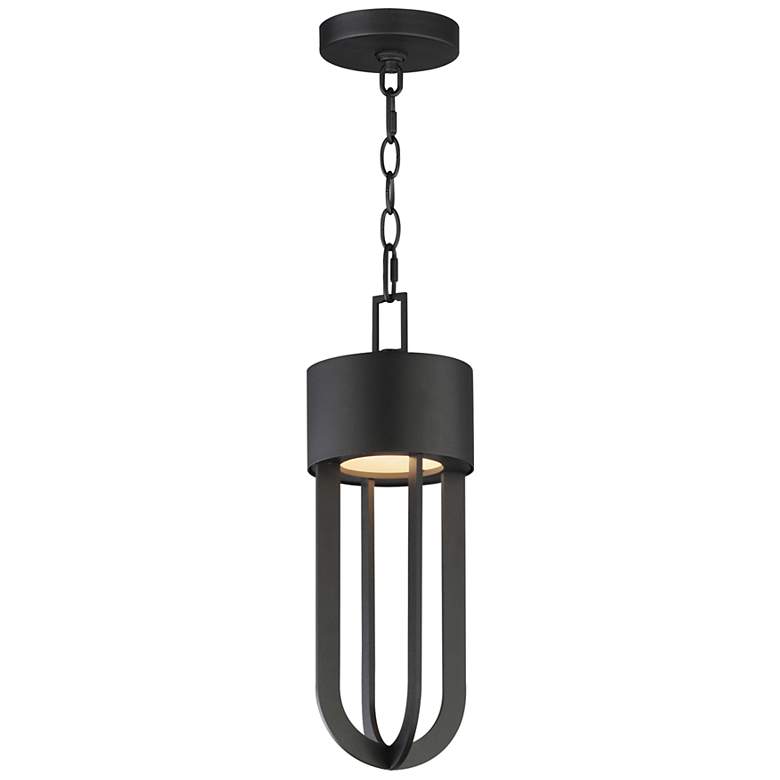Image 1 Maxim Quayside VX 14" Black Outdoor LED Pendant Light