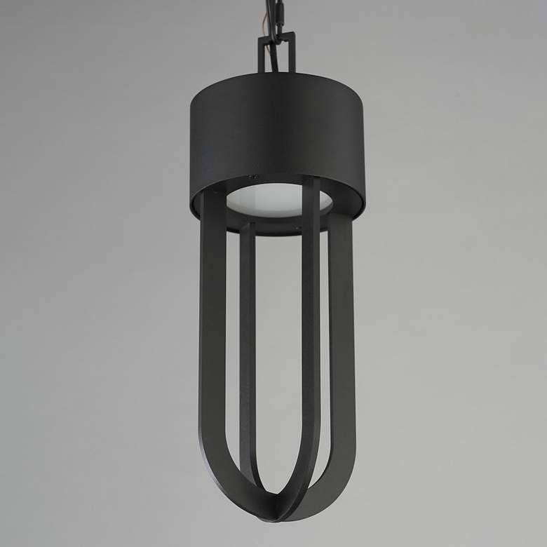 Image 4 Maxim Quayside VX 14" Black Outdoor LED Pendant Light more views
