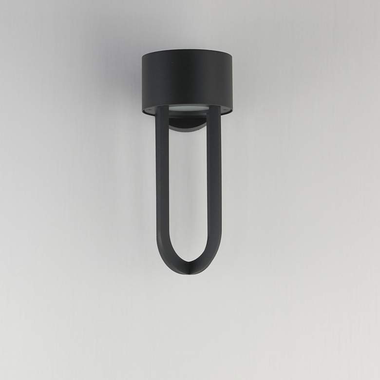 Image 2 Maxim Quayside VX 14" Black Outdoor LED Wall Sconce more views