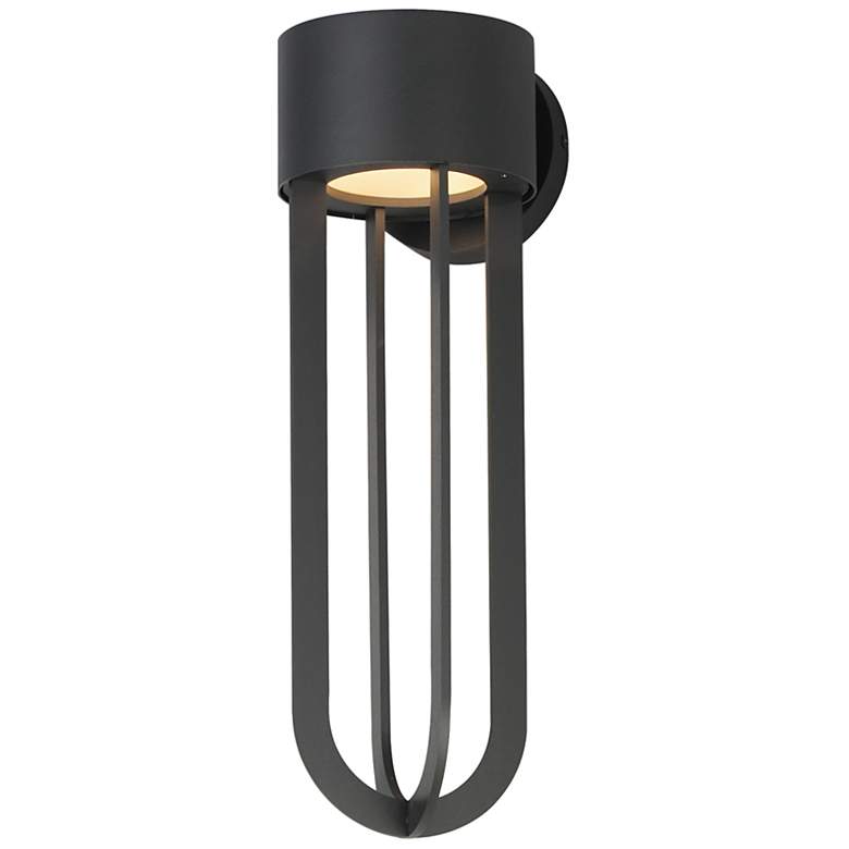 Image 1 Maxim Quayside VX 18" Black Outdoor LED Wall Sconce
