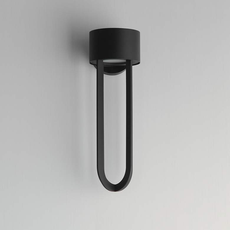 Image 2 Maxim Quayside VX 18" Black Outdoor LED Wall Sconce more views