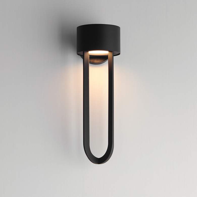 Image 3 Maxim Quayside VX 18" Black Outdoor LED Wall Sconce more views