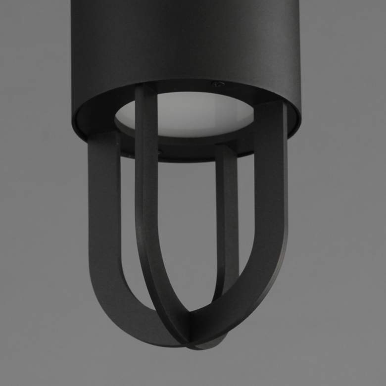Image 4 Maxim Quayside VX 8" Black Outdoor LED Flush Mount more views