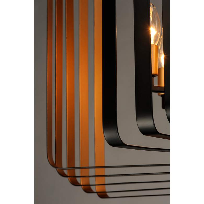 Image 4 Maxim Radial 30" Wide Black Gold 5-Light Modern Pendant Light more views
