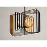5_Maxim Radial 30" Wide Black Gold 5-Light Modern Pendant Light more views