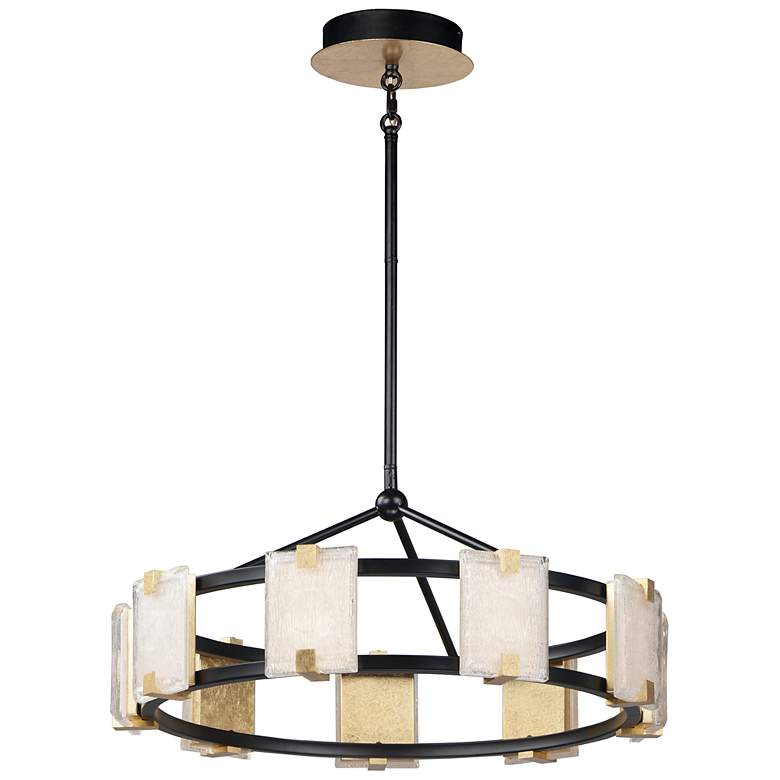 Image 2 Maxim Radiant 26 3/4" Wide Black and Gold Leaf LED Pendant Light