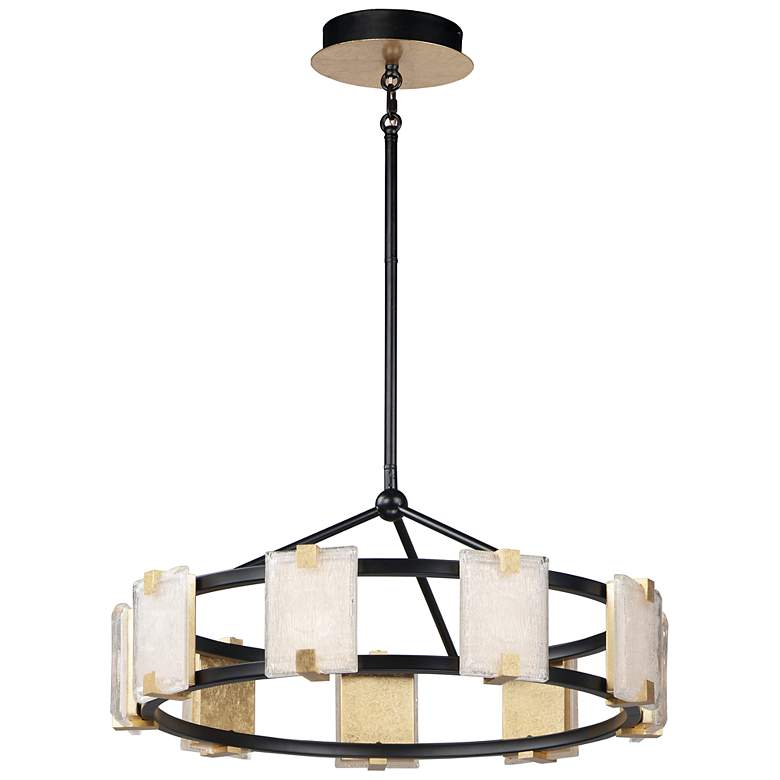 Image 2 Maxim Radiant 26 3/4 inch Wide Black and Gold Leaf LED Pendant Light