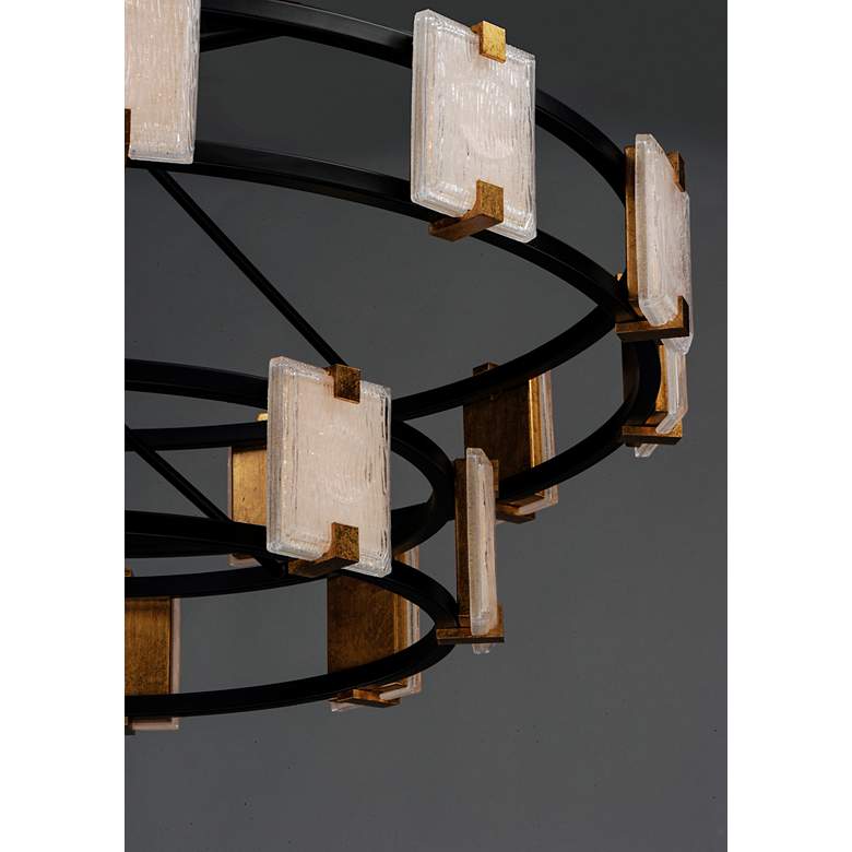 Image 3 Maxim Radiant 41 3/4"W Black Gold 20-Light LED Chandelier more views