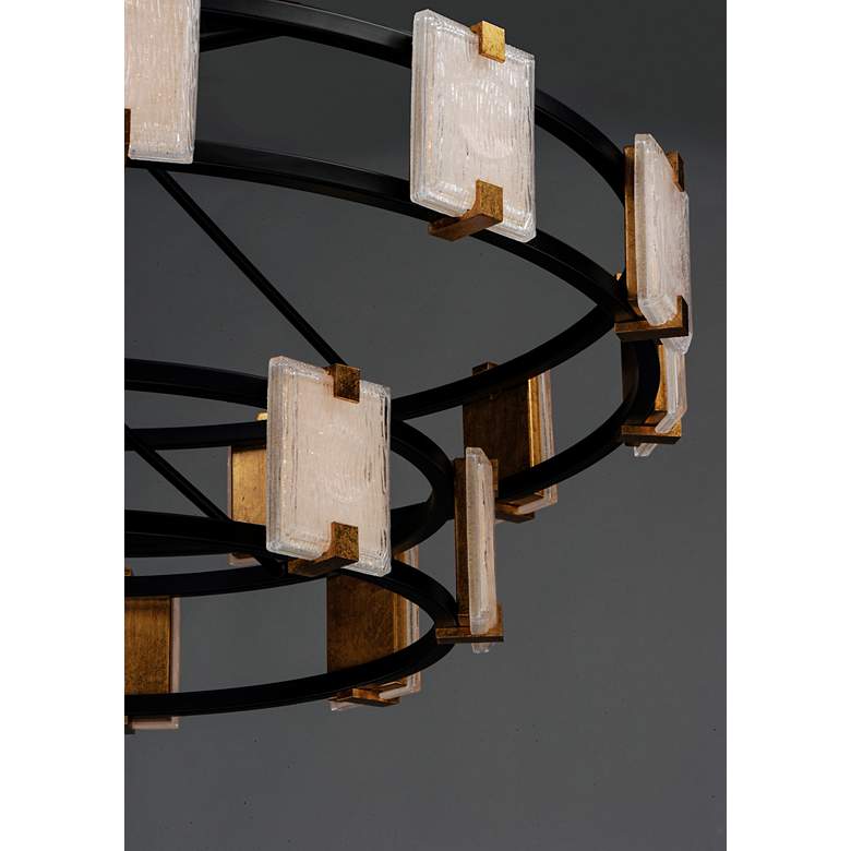 Image 3 Maxim Radiant 41 3/4 inchW Black Gold 20-Light LED Chandelier more views