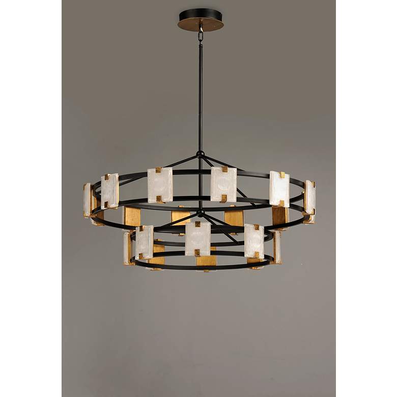 Image 4 Maxim Radiant 41 3/4"W Black Gold 20-Light LED Chandelier more views
