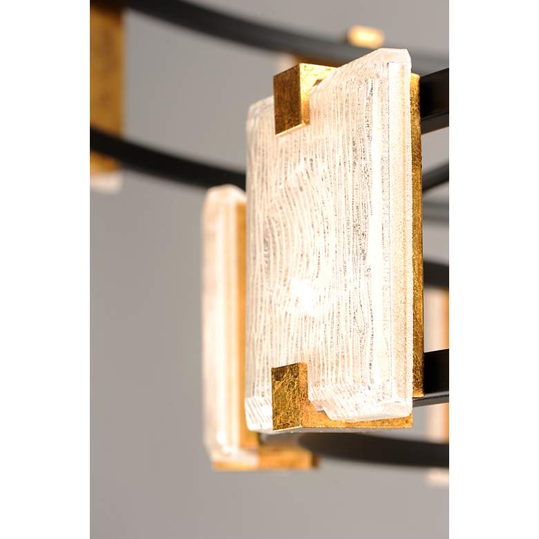 Image 5 Maxim Radiant 41 3/4"W Black Gold 20-Light LED Chandelier more views