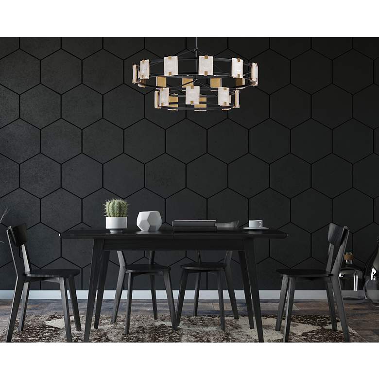 Image 7 Maxim Radiant 41 3/4"W Black Gold 20-Light LED Chandelier more views