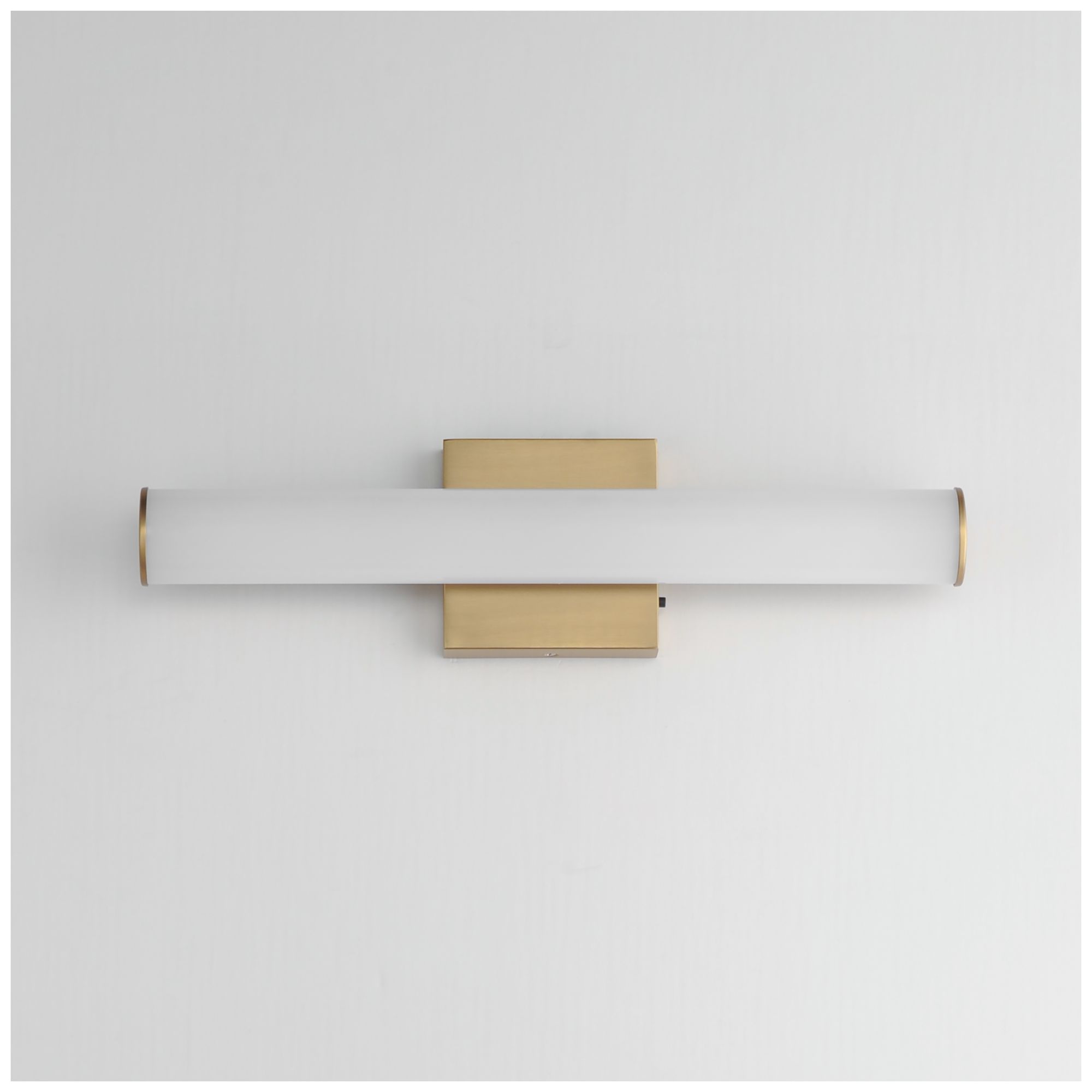 Image 2 Maxim Rail 18" Wide Natural Aged Brass LED Bath Vanity 5CCT more views