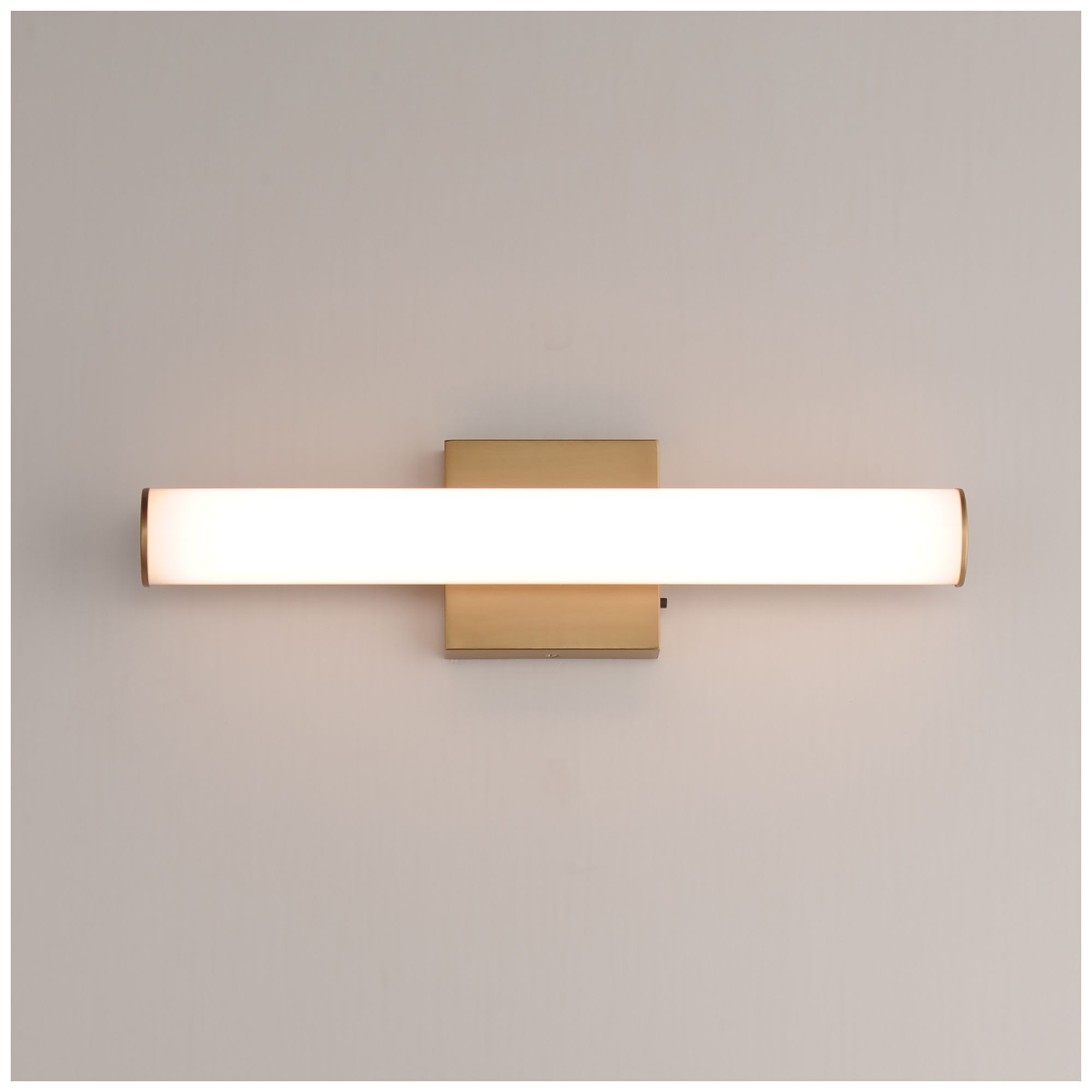 Image 3 Maxim Rail 18" Wide Natural Aged Brass LED Bath Vanity 5CCT more views