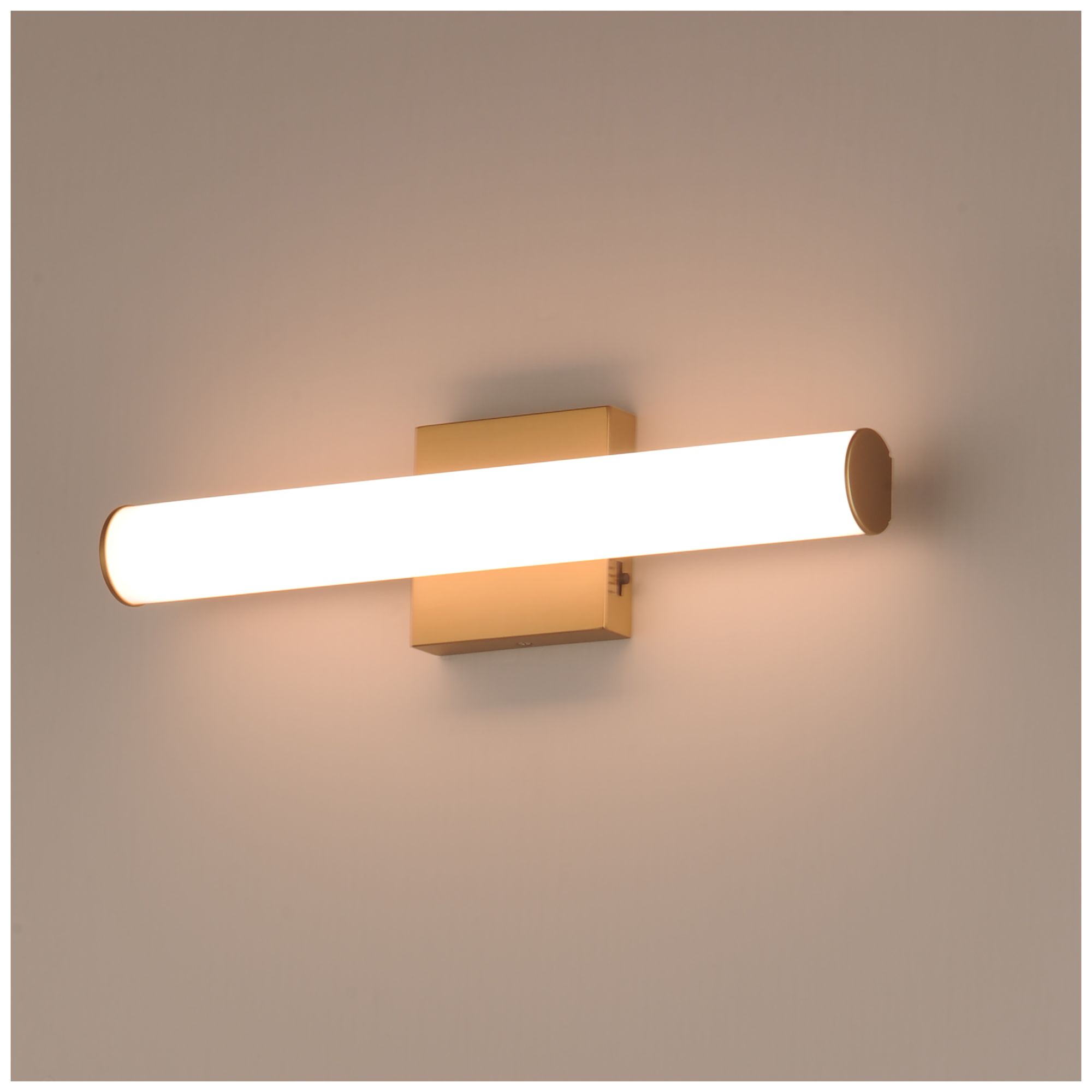 Image 4 Maxim Rail 18" Wide Natural Aged Brass LED Bath Vanity 5CCT more views