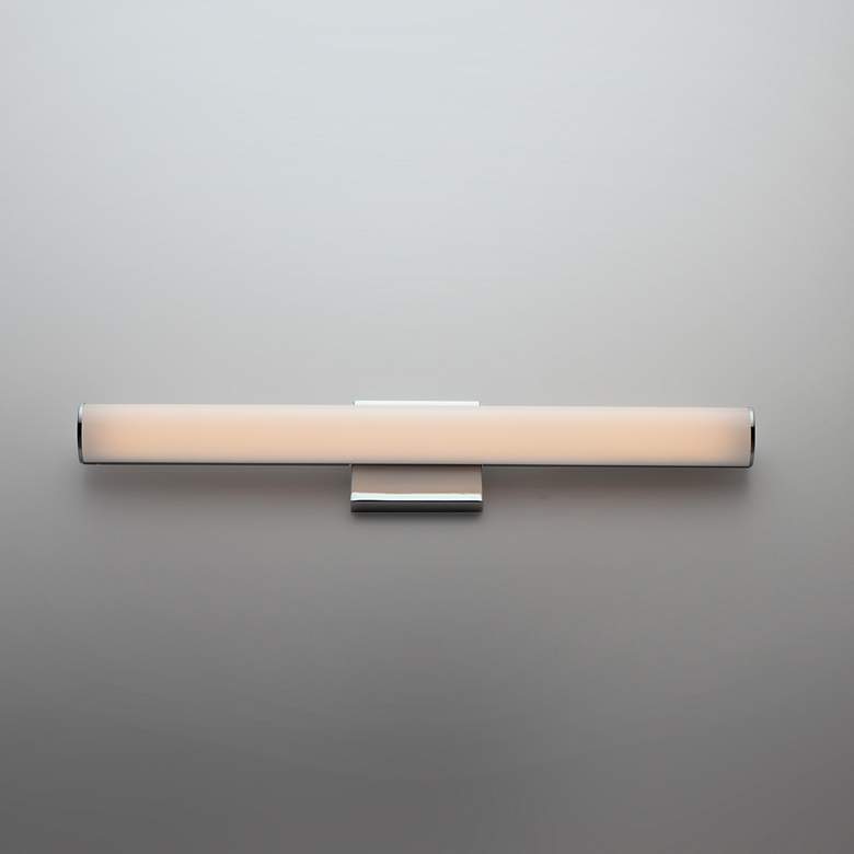 Image 1 Maxim Rail LED 18" High Polished Chrome Wall Sconce