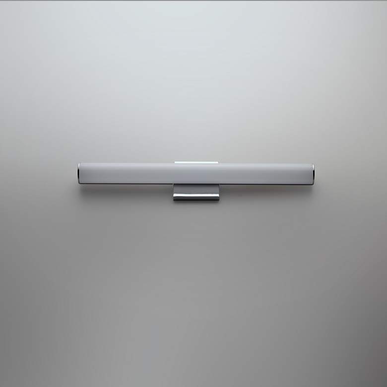 Image 3 Maxim Rail LED 18" High Polished Chrome Wall Sconce more views