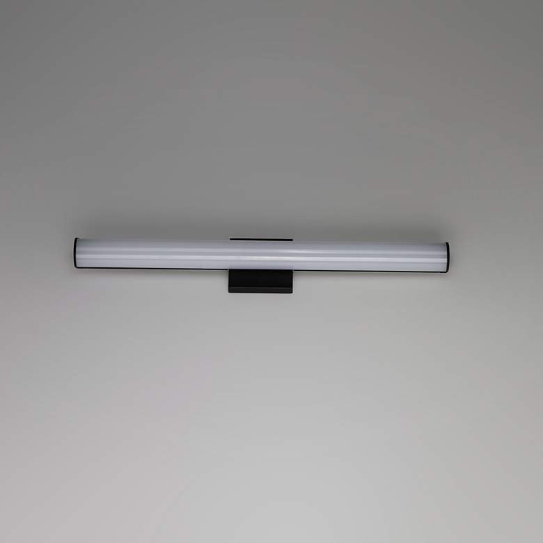 Image 2 Maxim Rail LED 24 inch High Black Wall Sconce more views