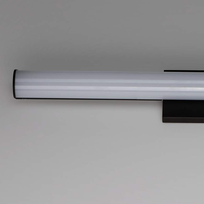 Image 4 Maxim Rail LED 24" High Black Wall Sconce more views
