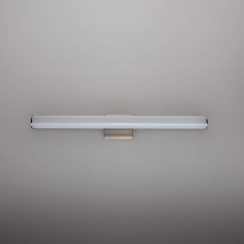 Image 3 Maxim Rail LED 24 inch High Satin Nickel Wall Sconce more views