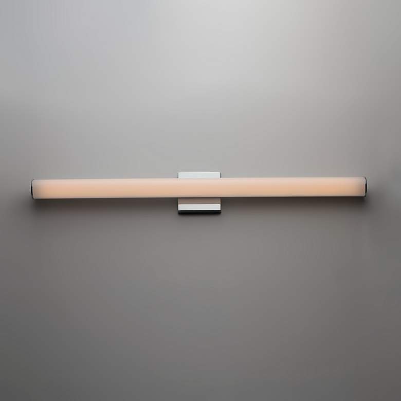Image 1 Maxim Rail LED 30" High Polished Chrome Wall Sconce