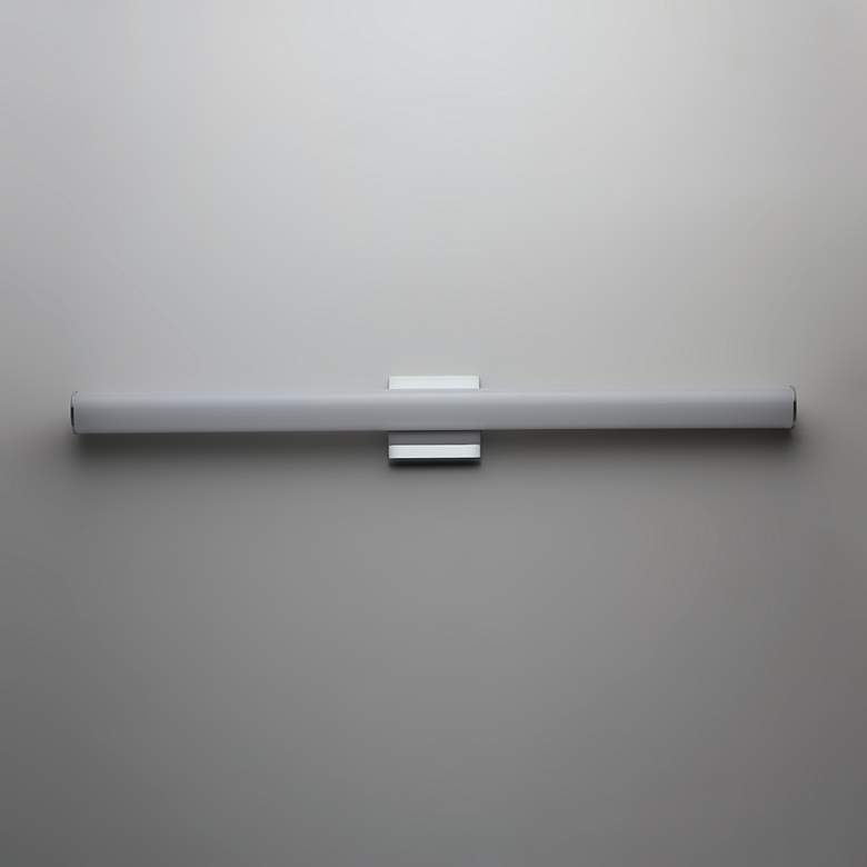 Image 4 Maxim Rail LED 30" High Polished Chrome Wall Sconce more views