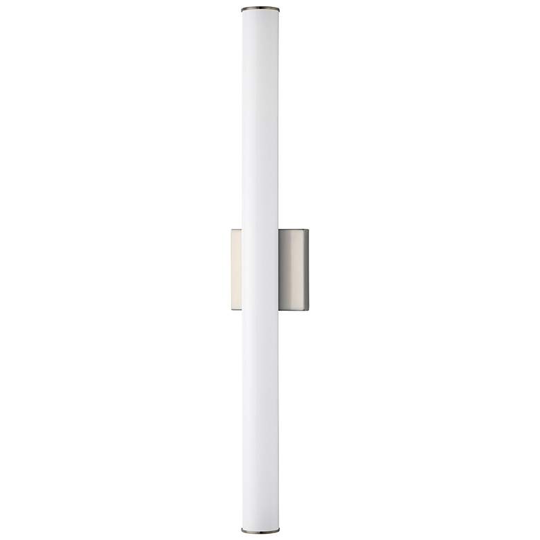 Image 2 Maxim Rail LED 30" High Satin Nickel Wall Sconce