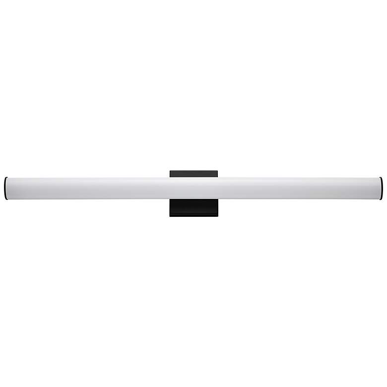 Image 1 Maxim Rail LED 36 inch High Black Wall Sconce