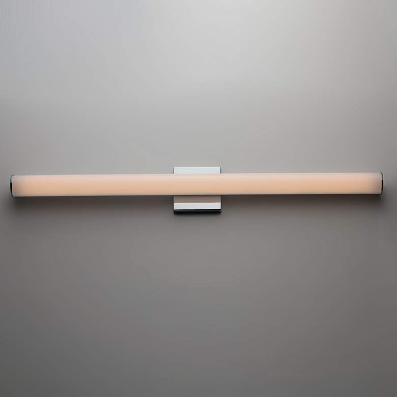 Image 1 Maxim Rail LED 36" High Polished Chrome Wall Sconce