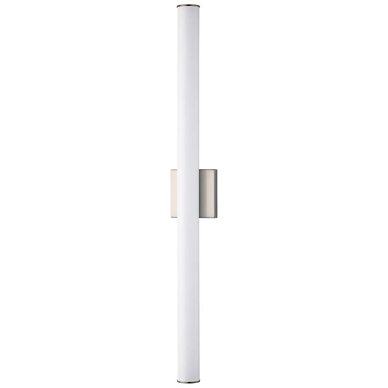 Image 1 Maxim Rail LED 36 inch High Satin Nickel Wall Sconce