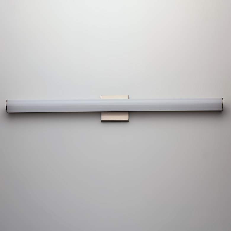 Image 2 Maxim Rail LED 36 inch High Satin Nickel Wall Sconce more views