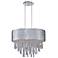 Maxim Rapture 21" Wide White and Satin Nickel Pendant Light