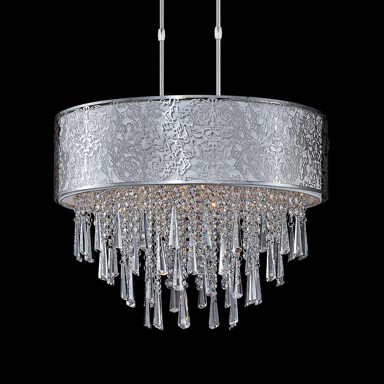 Image 1 Maxim Rapture 21" Wide White and Satin Nickel Pendant Light