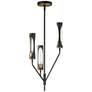1_Maxim Regent 14" Wide Black/Antique Brass 3-Light Pendant