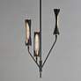 3_Maxim Regent 14" Wide Black/Antique Brass 3-Light Pendant more views